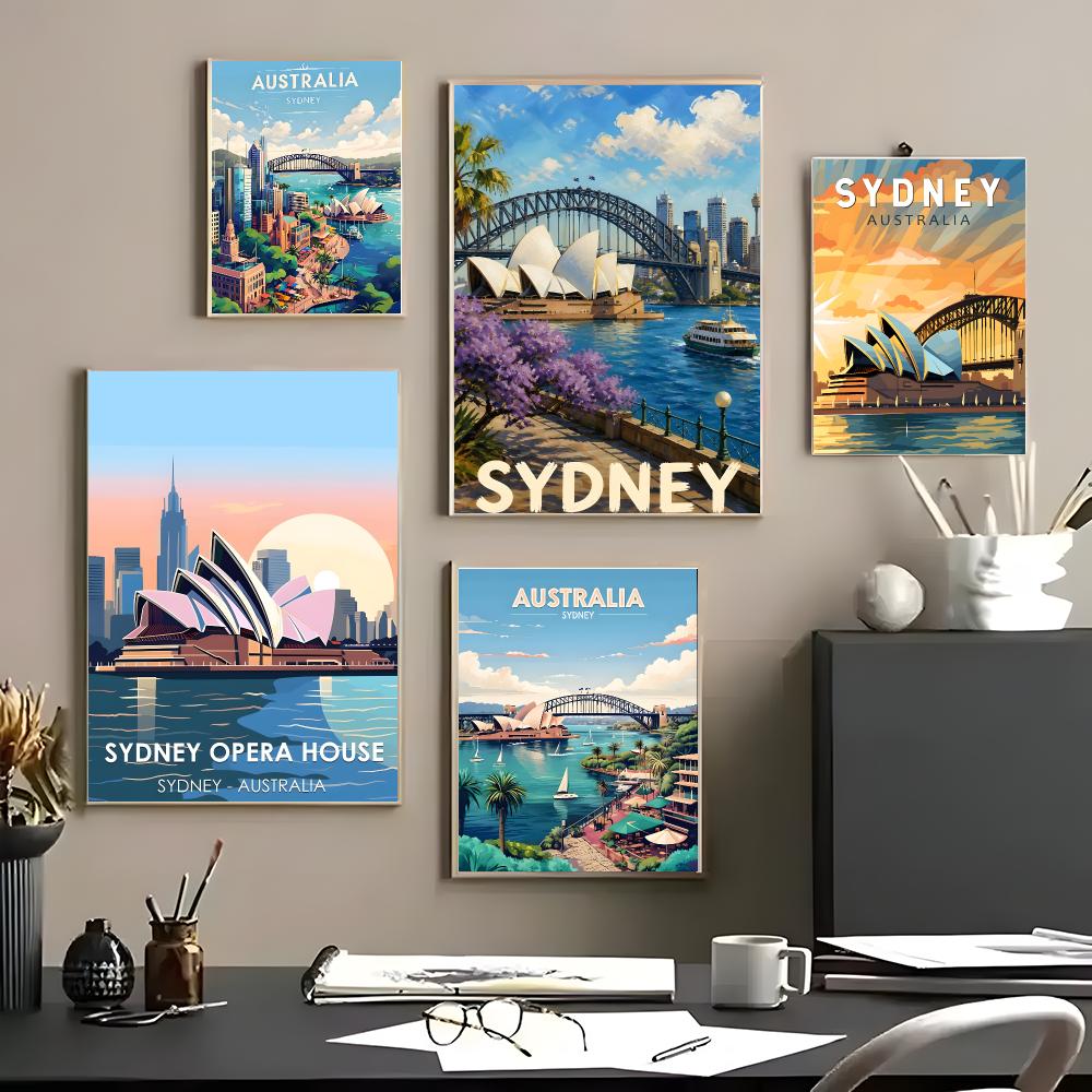 아트 시드니 여행 아트 포스터 자가 접착 방수 벽 스티 - Home Bar Sydney 리뷰 및 가격