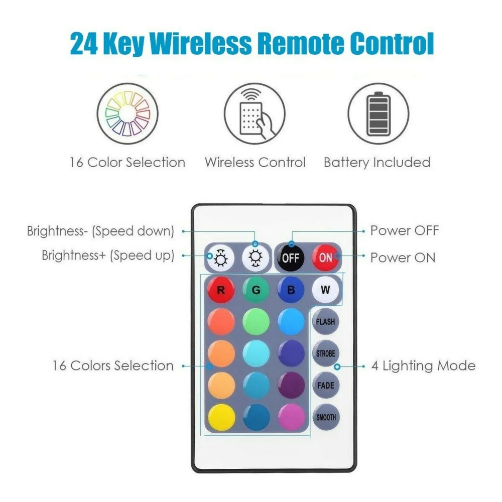 1/2/4/6 램프 RGB LED 언더 캐비닛 라이트  - Home Bar And Cabinet 리뷰 및 가격